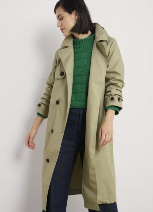 Seasalt Women's Penweathers Waterproof Trench Coat In Seed