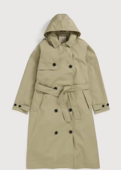 Seasalt Women's Penweathers Waterproof Trench Coat In Seed