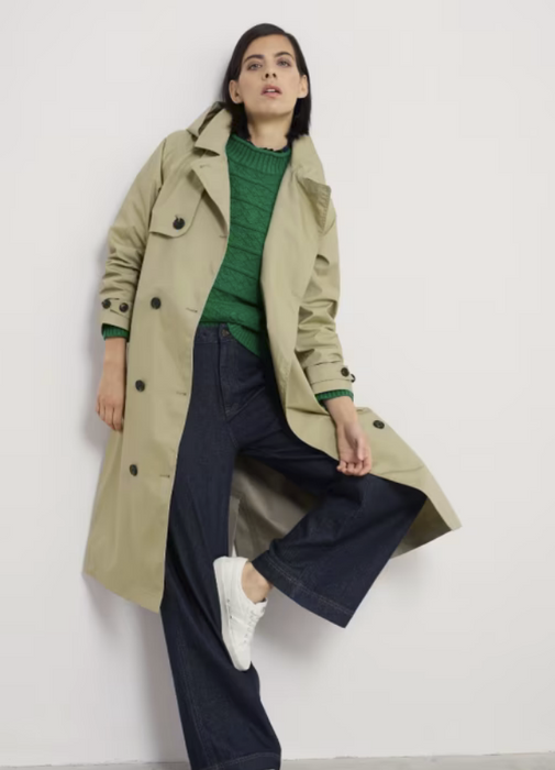 Seasalt Women's Penweathers Waterproof Trench Coat In Seed