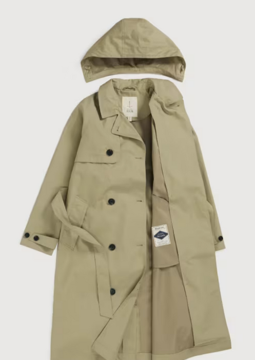 Seasalt Women's Penweathers Waterproof Trench Coat In Seed
