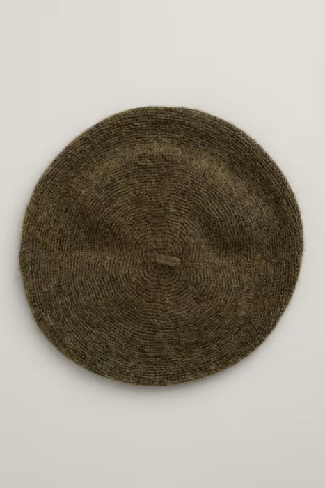 Seasalt Women's Needle Tip Mohair Blend Beret In Rich Olive