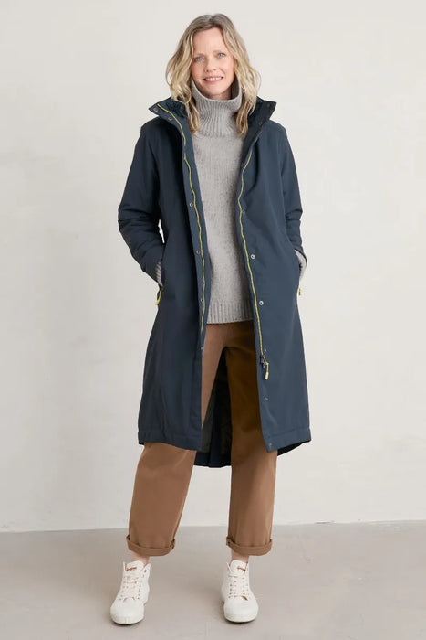 Seasalt Womens Janelle Waterproof Coat Squid Ink Maple Gifts