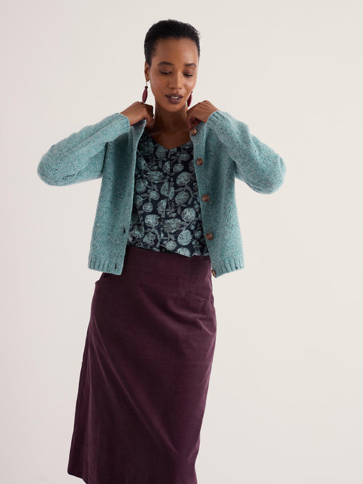 Seasalt Women's 3/4 Studio Glass Top In Allium Flowers Lichen