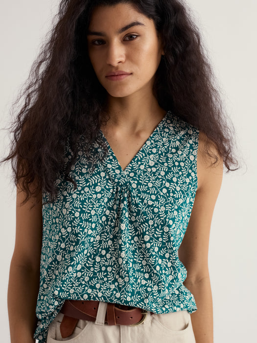 Seasalt Women's Achilla V-neck Vest In Folky Marigolds Dark Wreckage