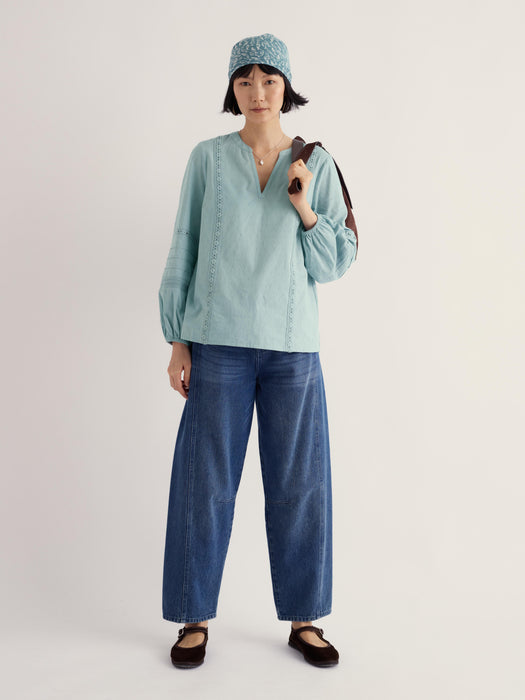 Seasalt Women's Fountain Grass Top In Limpet