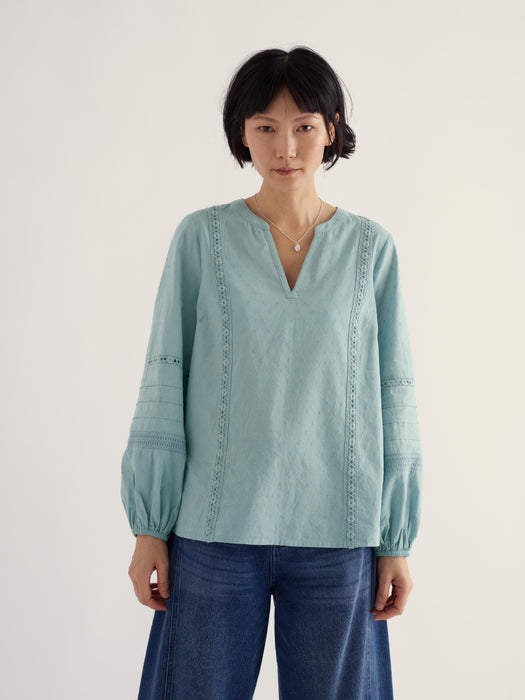 Seasalt Women's Fountain Grass Top In Limpet