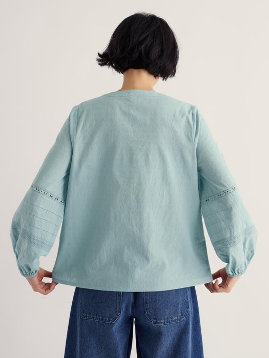Seasalt Women's Fountain Grass Top In Limpet
