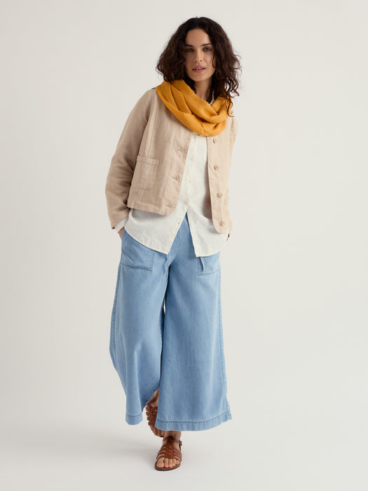 Seasalt Women's Arame Linen Jacket In Whelk