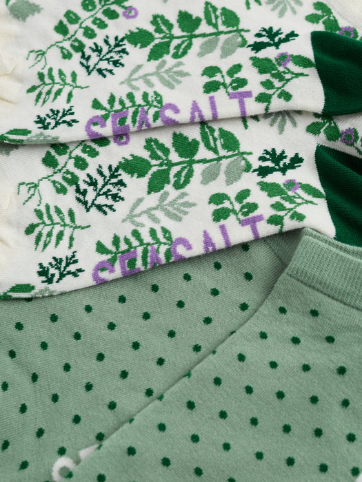 Seasalt Women's Arty Organic Cotton Socks In Harebell Mix Pack Of 2