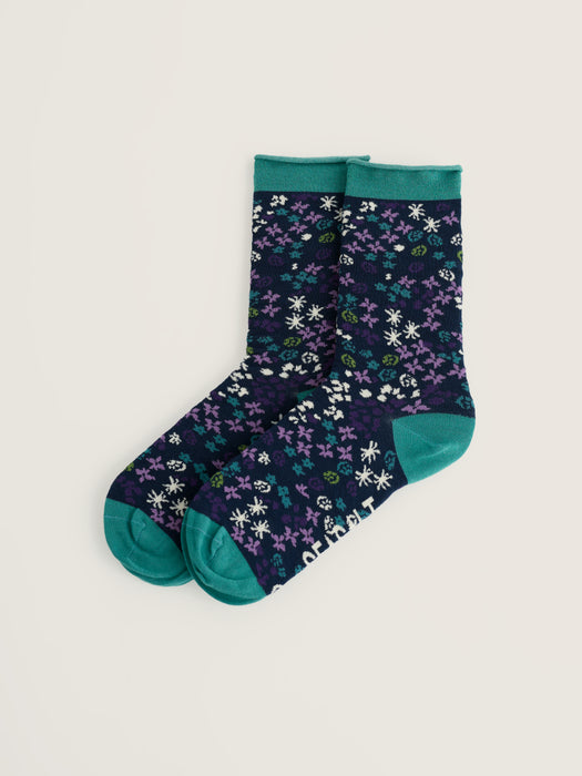 Seasalt Women's Bamboo Arty Socks In Forest Ditsy Mix