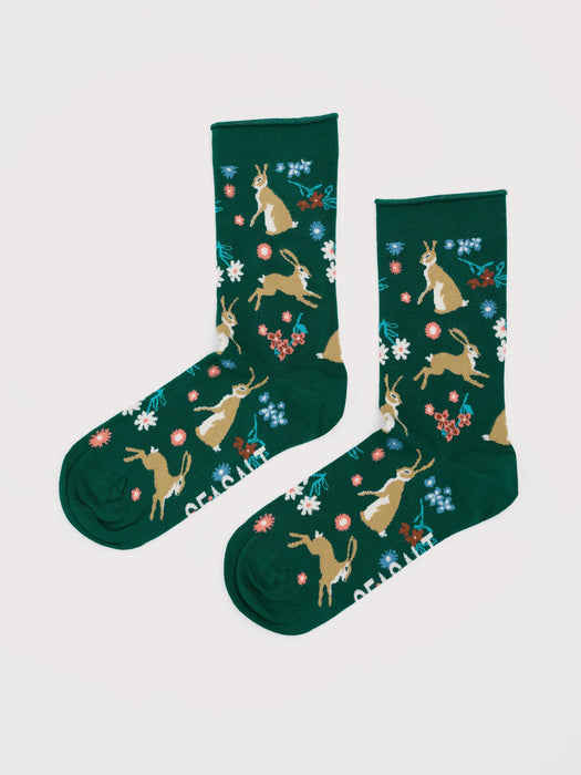 Seasalt Women's Bamboo Arty Socks In Hares Leap Dark Wreckage