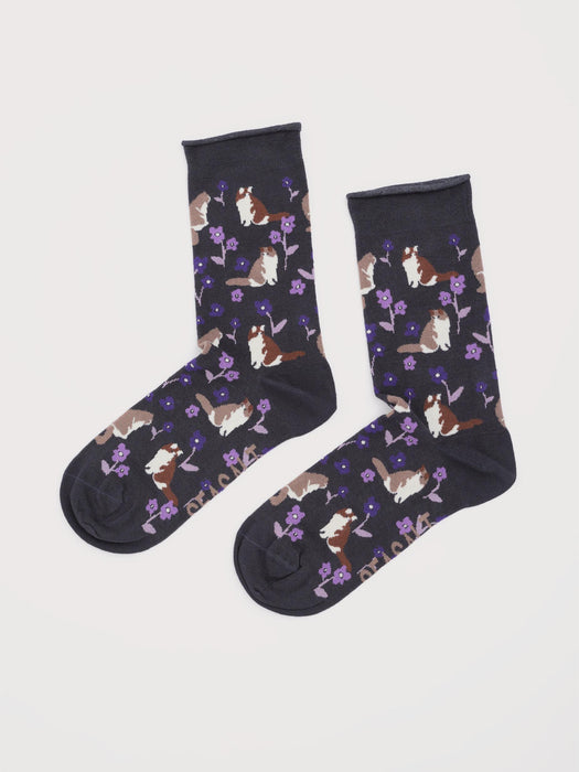 Seasalt Women's Bamboo Arty Socks In Lazy Days Coal