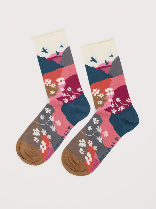 Seasalt Women's Bamboo Arty Socks In Morning Spring Wicker