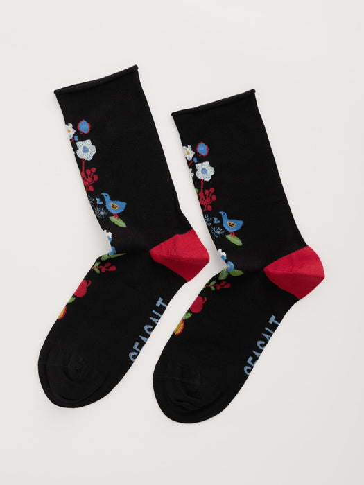 Seasalt Women's Bamboo Arty Socks In Still Life Onyx