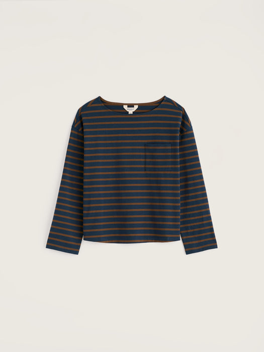 Seasalt Women's Beach Boat Top In Breton Porcini Maritime