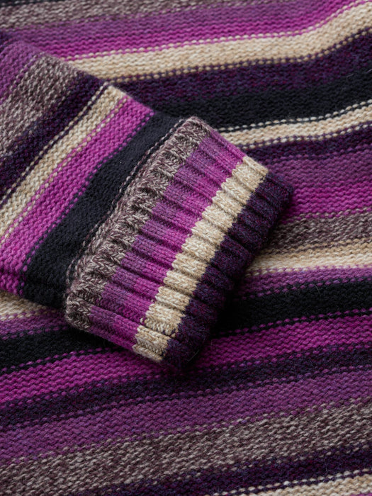 Seasalt Women's Braque Jumper In Concertina Purple Coral Mix