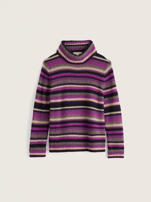 Seasalt Women's Braque Jumper In Concertina Purple Coral Mix