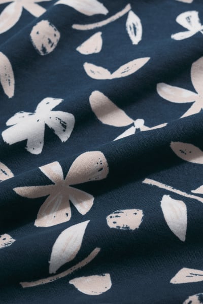 Seasalt Women's Bright Wave Printed Organic Cotton Sweatshirt In Organic Shapes Dark Lugger