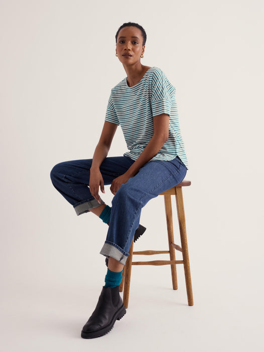 Seasalt Women's Bryher View T-Shirt In Pellitras Estuary