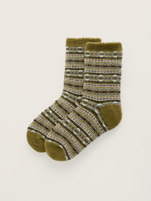 Seasalt Women's Cabin Socks In Wood Thistle Fern Moss