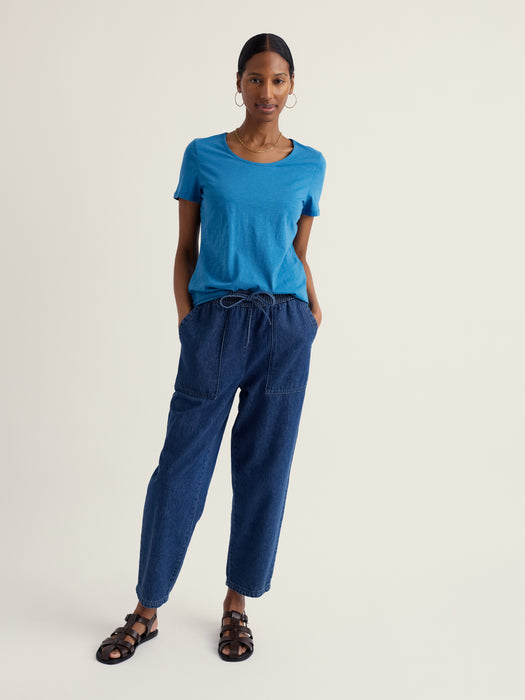 Seasalt Women's Camerance T-Shirt in GOTS-Certified Organic Cotton In Sailboat