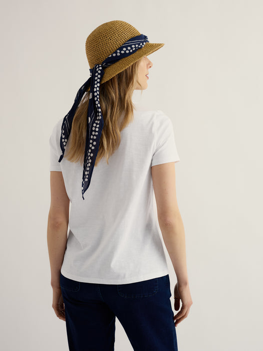 Seasalt Women's Camerance T-Shirt in GOTS-Certified Organic Cotton In Salt