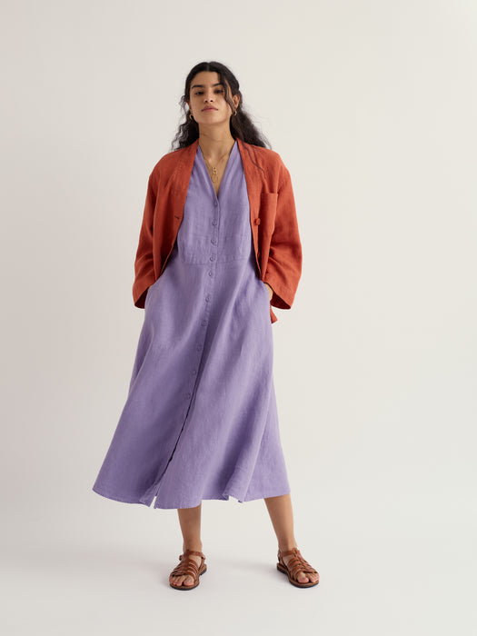 Seasalt Women's Carved Wood Dress In Bellflower