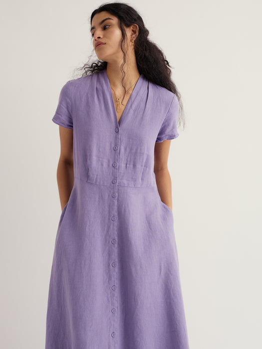 Seasalt Women's Carved Wood Dress In Bellflower