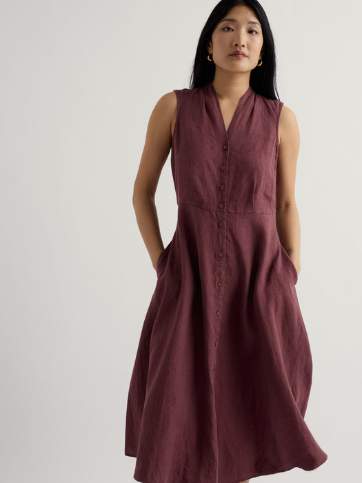 Seasalt Women's Carved Wood Dress In Cacao