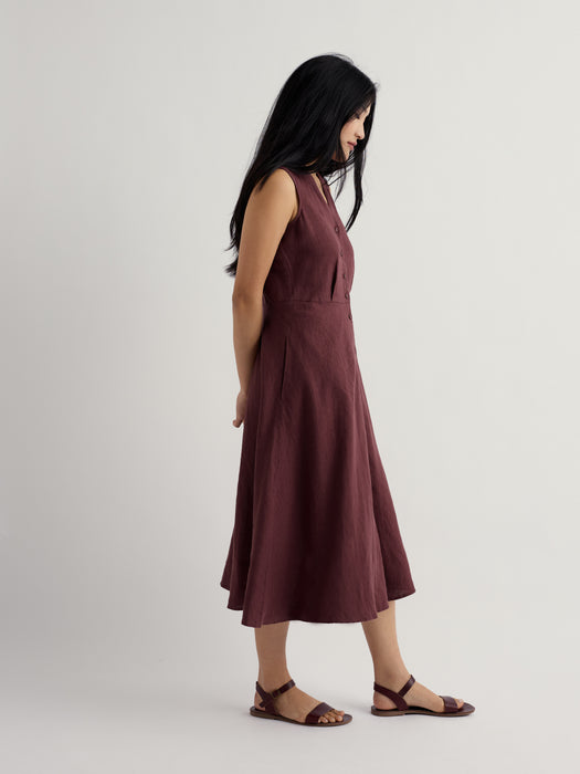 Seasalt Women's Carved Wood Dress In Cacao