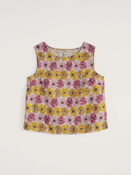 Seasalt Women's Colour Study Top In Painted Asters Chalk