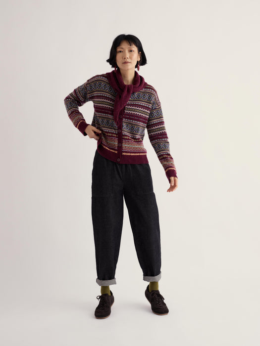 Seasalt Women's Copperhouse Cardigan In Larkspur Dark Hellebore