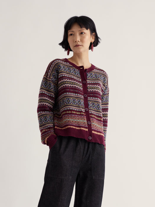 Seasalt Women's Copperhouse Cardigan In Larkspur Dark Hellebore