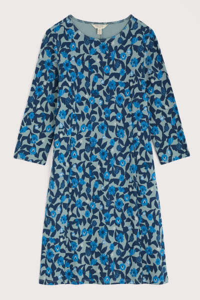 Seasalt Women's Cornish Oak Shift Dress In Pressed Plants Lichen