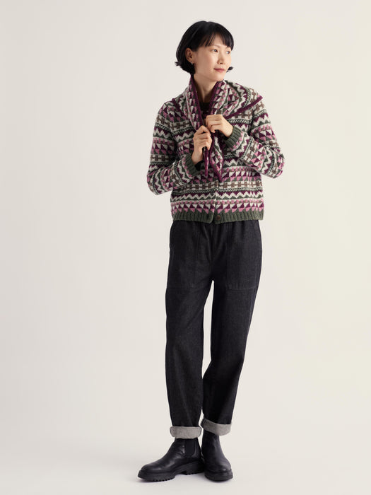 Seasalt Women's Dawson Pick Cardigan Merino In Dark Hellebore