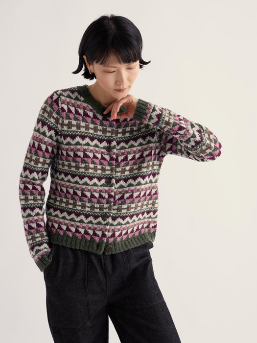 Seasalt Women's Dawson Pick Cardigan Merino In Dark Hellebore