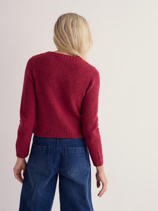 Seasalt Women's Dawson Pick Cardigan Merino In Dahlia