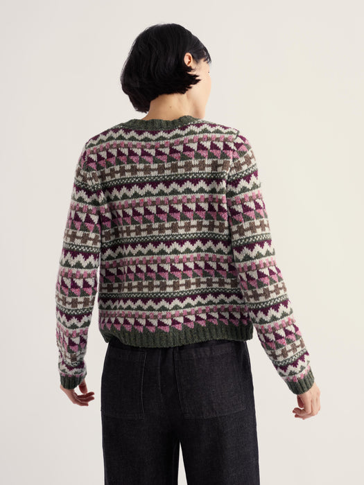 Seasalt Women's Dawson Pick Cardigan Merino In Dark Hellebore