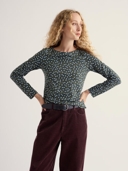 Seasalt Women's Easel Top In Sketched Buds Nori