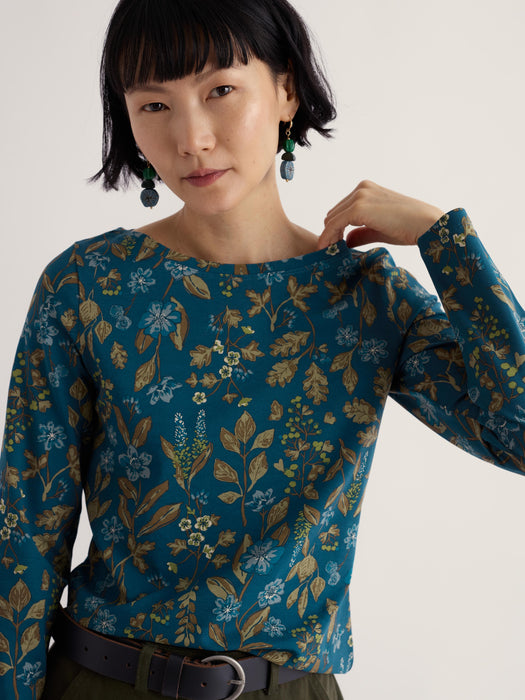 Seasalt Women's Easel Top In Winter Botanical Raincloud