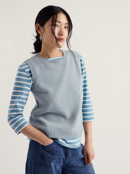 Seasalt Women's East View Knitted Vest In Limpet