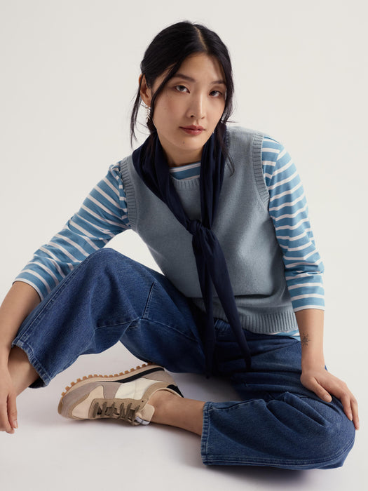 Seasalt Women's East View Knitted Vest In Limpet