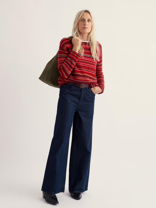 Seasalt Women's Fruity Jumper II In Ripple Marks Dahlia Mix