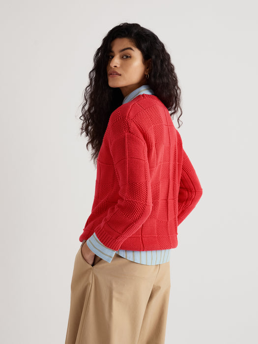 Seasalt Women's Hedge Rock Jumper in Cayenne