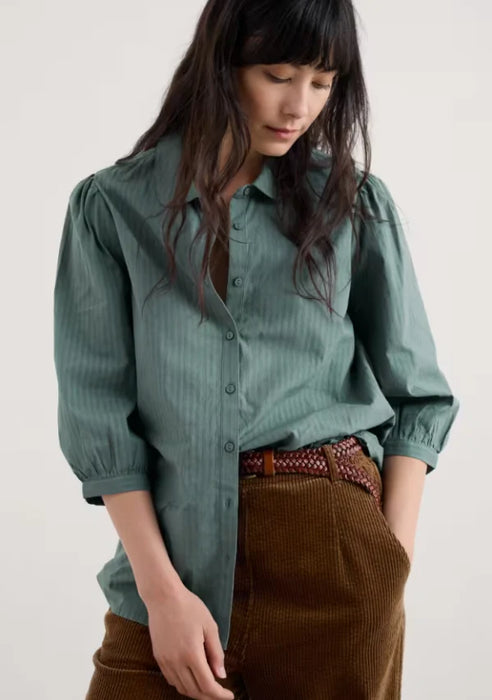 Seasalt Women's Hope Cottage Blouse II In Cliff
