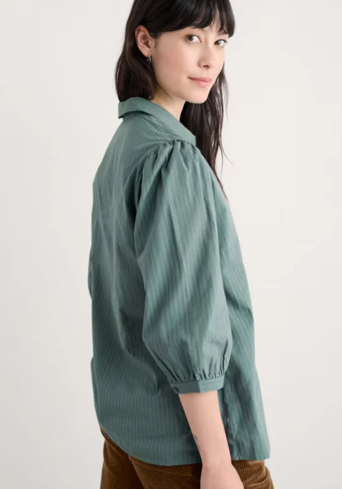 Seasalt Women's Hope Cottage Blouse II In Cliff
