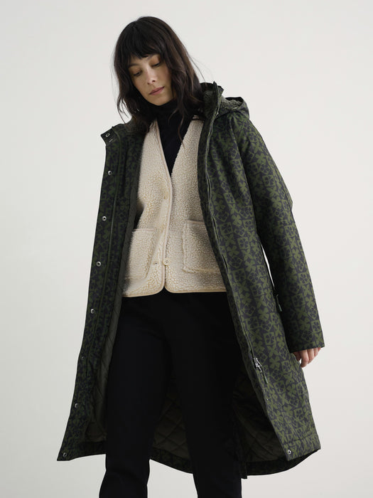 Seasalt Women's Janelle Waterproof Coat In Clay Stamp Highland