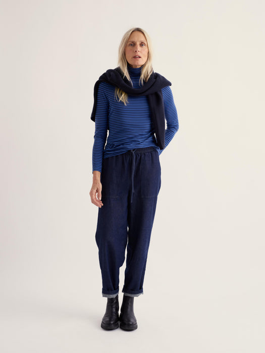 Seasalt Women's Landing Top In Pellitras Light Marine