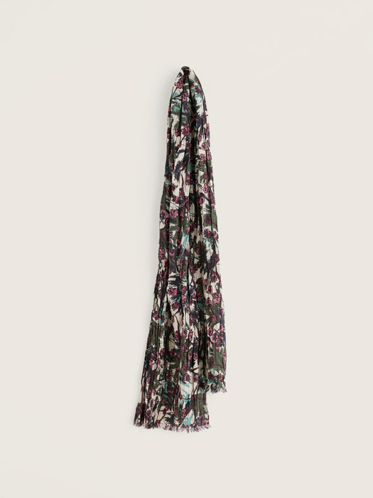 Seasalt Women's Larissa Scarf In Inky Seedheads Aran