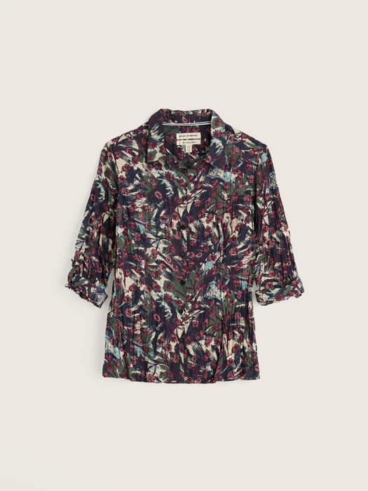 Seasalt Women's Larissa Shirt In Inky Seedheads Aran